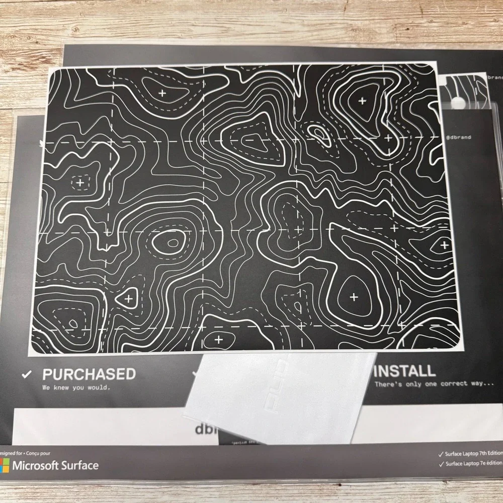 dbrand Laptop Skin Area 51 Black Topographic Microsoft Surface Laptop 7 13.8